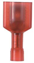 Panduit Pan-Term Male Disconnect; #22 - 18; 0.250 x 0.032" Tab; Red; Nylon - Funnel Entry; 1000 ct.